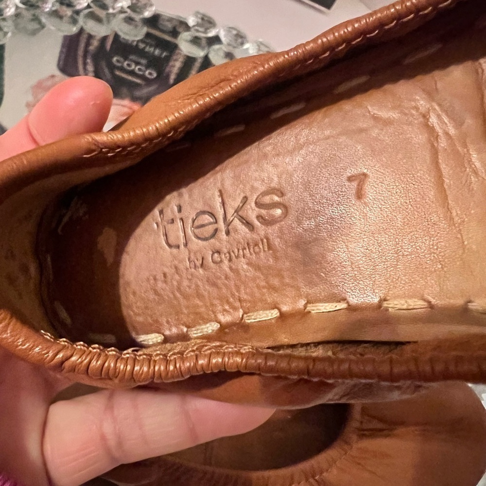 Tieks Gavrieli Ballet Flats Brown Leather Slip On Comfort Shoes Women’s Sz 7 - Picture 6 of 6